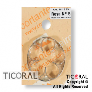 CORT C 223 ROSA N.5 HOJALATA x 1